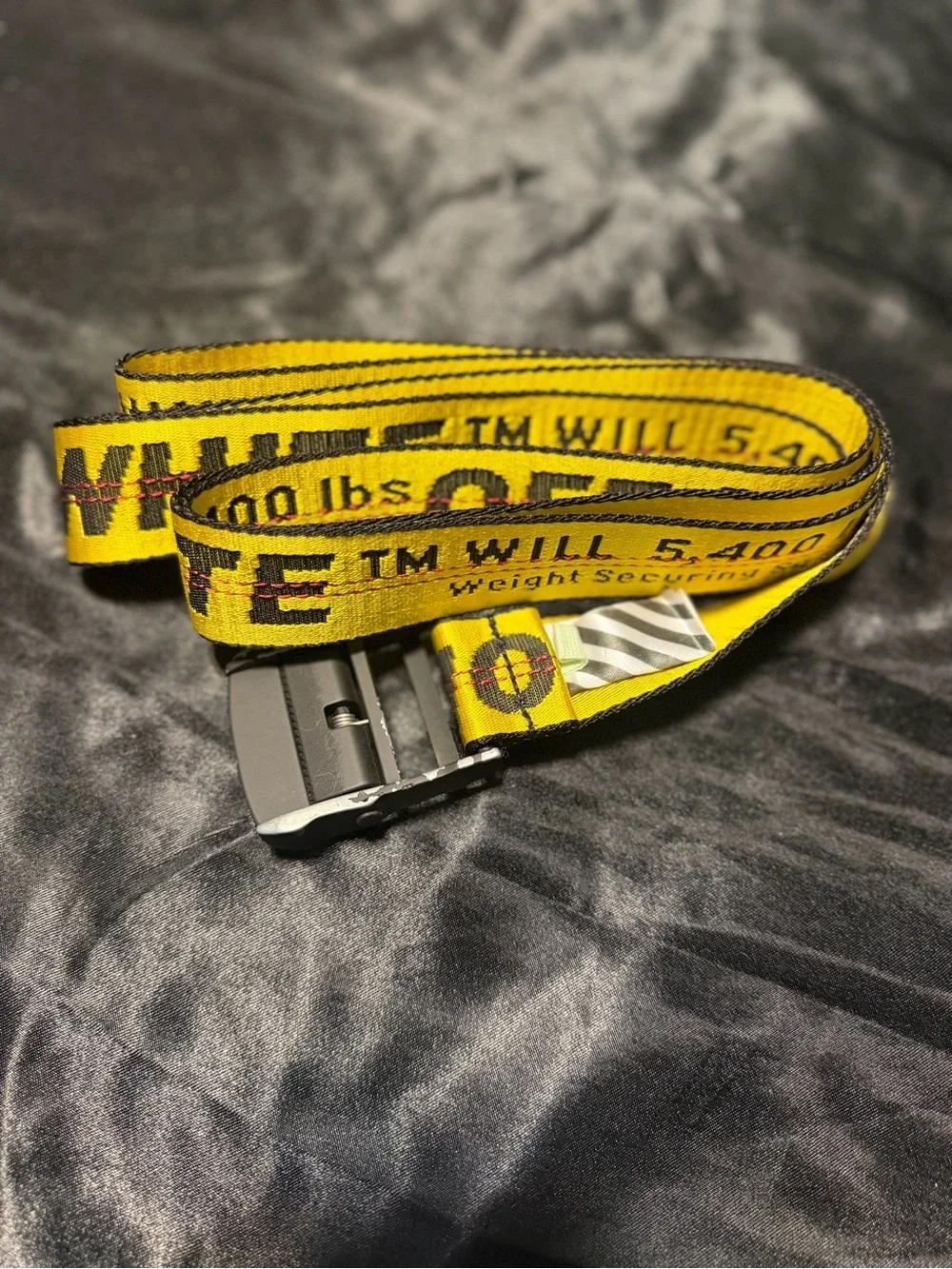 Off-White Yellow Industrial Belt - unisex Accessory